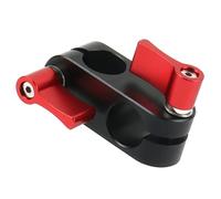 FEICHAO Adattatore a morsetto per asta ad angolo retto da 90 gradi, compatibile con 5D2 5D3 A7sGH4, kit per fotocamera DSLR (rosso)