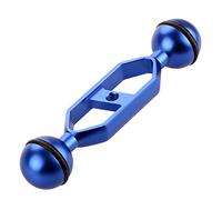 FEICHAO Braccio leggero 2,5 cm doppia testa a sfera 5"/7"/9"/11" Staffa ultra leggera compatibile con accessori per fotocamere sportive GoPro (5", blu)