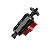 FEICHAO Braccio magico a doppia testa a sfera, vite da 1/4", carico verticale, 4 kg, adattatore di collegamento per action camera (vite a foro da 1/4 di pollice)