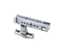 FEICHAO Gabbia per fotocamera universale Gri Cold Shoe Espansione Mount regolabile Slide Slot Maniglia per fotocamera SLR Accessori Fotografia (Argento)