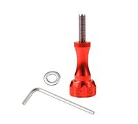 FEICHAO M5 x 18,5 lunga/corta manopola a vite con distanziatore chiave compatibile con accessori fotografici GoPro Action Camera (manico lungo, rosso)