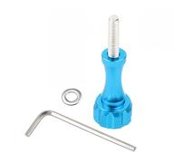 FEICHAO M5 x 18,5 lunga/corta manopola a vite con distanziatore chiave compatibile con accessori fotografici GoPro Action Camera (manico lungo, blu cielo)