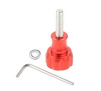 FEICHAO M5 x 18,5 lunga/corta manopola a vite con distanziatore chiave compatibile con accessori fotografici GoPro Action Camera (manico corto, rosso)