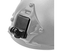 Feichao - Supporto per casco in alluminio + dado a vite lungo + chiave per fotocamera sportiva supporto base compatibile con fotocamere GoPro Hero 1 2 3 3+ 4 5 Session/yi/Sjcam