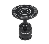 FEICHAO Testa a sfera regolabile a 360° Capacità di ricarica 15 W Ventosa magnetica Supporto per scarpa fredda Mini treppiede da tavolo Accessori (tipo D)