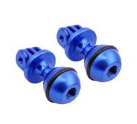 FEICHAO Treppiede CNC con testa a sfera girevole a 360 gradi, 2,5 cm, compatibile con Hero 13/12/11, ACE, OSMO Action Camera (2 pezzi, blu)