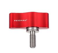 FEICHAO Vite regolabile M4 x 9,5 con manico a T per accessori fotografici (rosso 1 pezzo)