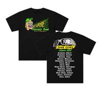 Feid Fastest Europa 2025 Tour Ferxxo Merch T-Shirt Girocollo Manica Corta Cotone Tee Donna Uomo Streetwear Top, Nero , L