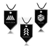 FEIDIAO 3 pz Destiny Collana Hunter Warlock Titano Ciondolo Emblema Collana Ghost Iron Banner 2