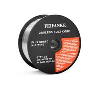 FEIFANKE Filo Animato No Gas 1,0MM 1KG Filo Saldatrice E71T-GS Bobina Filo Animato per Saldatura Universale MIG MAG D100 per Saldatrice, 1 Pezzi
