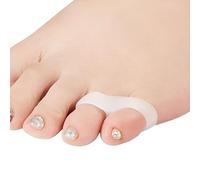 feifanshop 4 Pezzi Gel Silicone Separatore Dita Piedi Separatori Distanziatori Mignolo Cuscinetti Distanziatori Dita Piedi per Prevenire Sovrapposizioni di Sfregamenti, Correttore di Punta Mignolo