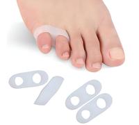 4 pezzi protettore mignolo del piede, cuscinetti del mignolo in silicone morbido, proteggi borsite, separatore dito piccolo, protezione dolori e vesciche indossabili nelle scarpe