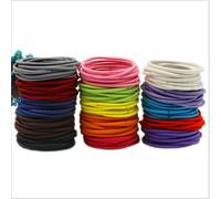 Feifei, elastici per capelli sottili da 2,5 mm, per ragazze e donne, 50 pezzi