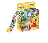 FEIFEI'S BOW 200 adesivi per bambini, motivo: Principessa Elsa, Topolino, dinosauro, per riempire sacchetti per feste, ragazzi, ragazze, insegnanti, come premio per artigianato, scrapbooking, in
