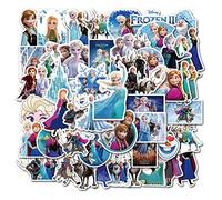 Feifei'S Bow 50 adesivi per bambini con scritta in inglese "Princess Ave", supereroi Elsa Toy Story per bambini, bagagli, skateboard, impermeabile, borsette, per bottiglie d'acqua (Elsa (Random))