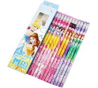 FEIFEI'S BOW, Confezione da 12 matite della principessa Elsa o Spider, HB, con gomme da cancellare, per bambini, feste, scuola, ufficio (Principessa, scatola con diversi colori inviata casualmente)