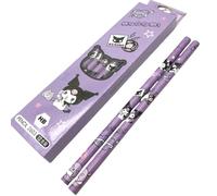 FEIFEI'S BOW Confezione da 12 matite HB Princess Spider con gomme per bambini, per feste, scuola, ufficio (viola)