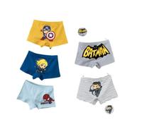 FEIFEI'S BOW Confezione da 5 Pezzi per Bambini Aven Supereroe Spider Batman Biancheria Intima del Bambino Pantaloncini Pantaloni Mutande in Cotone Confezione Regalo, set01 3-4 Anni, 3-4 Anni