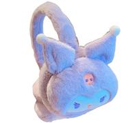 FEIFEI'S BOW Paraorecchie invernali per bambini, ragazzo, ragazza, Spider, Elsa, in pile, termica, calda, in peluche, Viola, Taglia unica