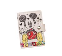 FEIFEI'S BOW Portafoglio per bambini e ragazze e donne carino tre volte portafoglio con portamonete slot per carte con tasche con cerniera regali in pelle PU, Topolino, Taglia unica, Classico