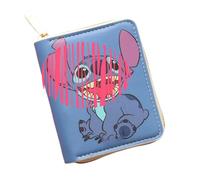 FEIFEI'S BOW Portafoglio per bambini e ragazze e donne carino tre volte portafoglio con portamonete slot per carte con tasche con cerniera regali in pelle PU, Stch, Taglia unica, Classico