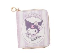 FEIFEI'S BOW Portafoglio per bambini e ragazze e donne carino tre volte portafoglio con portamonete slot per carte con tasche con cerniera regali in pelle PU, Melodia, Taglia unica, Classico