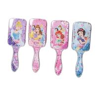 FEIFEI'S BOW Spazzola per capelli a forma di sirena, per ragazze e bambine, scivola facilmente attraverso i nodi, senza tirare, con setole glitterate, spazzola con paillettes e airbag idea regalo