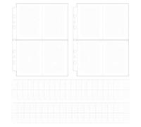 FEIHS 40 pezzi custodie per carte da collezione, Bustine Trasparenti, Scomparti Trasparente, per uso quotidiano, presentazioni, gestione di progetti, lavoro d'ufficio e vari altri scenari