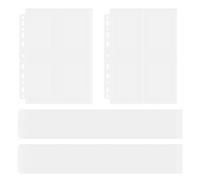 FEIHS 50 pezzi custodie per carte da collezione, Bustine Trasparenti, Scomparti Trasparente, per uso quotidiano, presentazioni, gestione di progetti, lavoro d'ufficio e vari altri scenari