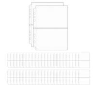 FEIHS 50 pezzi custodie per carte da collezione, Bustine Trasparenti, Scomparti Trasparente, per uso quotidiano, presentazioni, gestione di progetti, lavoro d'ufficio e vari altri scenari