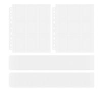 FEIHS 50 pezzi custodie per carte da collezione, Bustine Trasparenti, Scomparti Trasparente, per uso quotidiano, presentazioni, gestione di progetti, lavoro d'ufficio e vari altri scenari