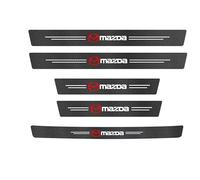 FEIHUAJIANIAN 5 Pezzi Battitacco Auto per Mazda CX5 2012-2021, Fibra di Carbonio Protezioni per Davanzali per Porte Automobile Anti-Graffio