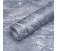 FEILAYS - Carta da parati autoadesiva extra spessa effetto marmo per bagno - Effetto rimovibile - Aspetto marmo - In vinile impermeabile - Per mobili - 60 cm x 5 m