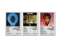 Feiming Set di 3 poster su tela con copertina dell'album Childish Gambino, poster estetici per feste, regalo per la famiglia, decorazione da parete per la casa, 20 x 30 cm, 3 pezzi, stile 3