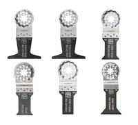 FEIN Best of E-Cut Starlock WOOD e METAL MCT (set di 6 lame per sega a immersione per tutti i multistrumenti: 5 lame lunghe e 1 lama fine, per legno e metallo, lunga durata, compatibile con Starlock