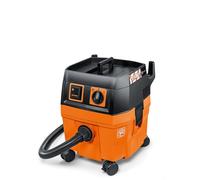 FEIN Dustex 25 L, potente e compatto aspiratore a umido e a secco da 22 Lt | Per collegamento di elettroutensili, cavo con spina 7,5 mt e tubo aspirazione di 4 mt., omologato per la i polvere L