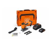 FEIN Seghetto a batteria per metallo e legno corsa 26 mm F-IRON Jig 26 AS. Seghetto alternativo potente e versatile per metallo e legno per tagli precisi e curvi. 2 batterie 4Ah ProCORE e c.batteria