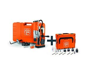 Fein KBU 72705464000 - Set di 35 QW Fabricator M12 Tapping Set 3/4 in Weldon (Trapano magnetico universale fino a 35 mm con set di utenti, perfetto per costruzioni metalliche e ingegneria meccanica)