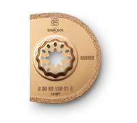 FEIN Lama da taglio Ø 75 mm in metallo duro, 1 pz., Attacco Starlock | Lama segmentata larghezza ca. 1,2 mm, Ideale per fresatura, pulizia, finitura, Anche per il distacco di giunti tra piastrelle