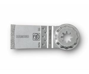 FEIN Lama da Taglio E-Cut Diamantata Cf. 1 pz., Largh.35 mm, Lungh.50 mm, Attacco StarlockPlus, per tagli su fibra di carbonio e vetroresina, aperture precise e tagli corti, Ideale per angoli e bordi