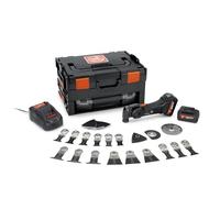 FEIN Multimaster AMM 700 MAX BLACK EDITION 4.0 Ah, Set 30 Accessori Taglio/Smerigliatura, Compatibile con AMPShare/Bosch 18 V, caricabatteria rapido GAL 1880, 2 batterie agli ioni di litio 18V/4Ah