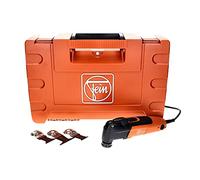 FEIN Multimaster MM 300 Plus Start, Utensile multifunzione con set accessori per taglio legno, metalli, cartongesso e plastica, Attacco portautensile StarlockPlus, Sistema serraggio rapido