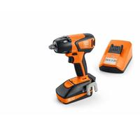 FEIN Set Chiave Battente a Batteria, ASCD18-300W2/18V, Motore Brushless, Coppia fino 290 Nm, Regolazione coppia 6 Livelli, Viti metriche fino M18, Batteria Li-on (18V/3Ah) Caricabatterie Rapido ALG 50