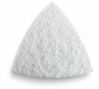 FEIN Set Platorelli piatti Non Forati, Confezione da 2 pezzi, Attacco Starlock, Attrezzo da lavoro in plastica, Versione triangolare piatta, Lunghezza bordo 80 mm, Fissaggio a Strap