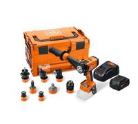 FEIN Trapano Avvitatore a batteria ASCM18-4 QM AS QuickIN Top Set con 7 accessori a cambio rapido QuickIN in valigetta,-BOXX, con batteria GBA 18 V 5,0 Ah AS e caricabatteria (GAL 1880 CV AS).