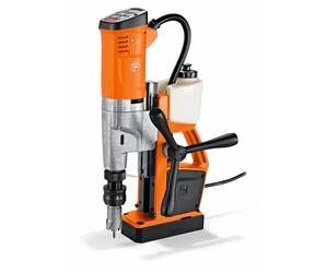 FEIN Trapano universale base magnetica KBU 35 MQW per punte a corona a 1 velocità, Ø massimo di foratura HM/HSS: 35 mm, Attacco: 3/4" Weldon, Ø punta elicoidale max 18 mm, profondità Max foratura 50mm