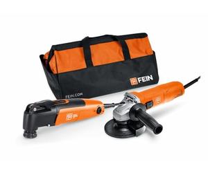 FEIN Vantaggioso combo di utensili elettrici. Smerigliatrice angolare compatta CG 7-125 e MULTIMASTER MM 300. La combinazione perfetta di potenza e versatilità in un vantaggioso pacchetto