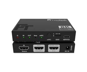 FeinTech AX211 HDMI 2.1 Audio Extractor (HDMI Audio Output) Splitter 1 in 2 out 8K 4K 120Hz eARC