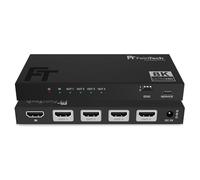 FeinTech SP410 HDMI 2.1 Splitter 1 in 4 Out 4K 120Hz 8K VRR ALLM, HDMI Distributore con downscaler per 4 monitor contemporaneamente, HDMI CEC Pass, HDCP 2.3, HDR