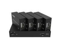 FeinTech SX430 HDMI 2.0 Splitter 1 in 4 Out + Loopthrough Extender 60 m Over CAT LAN 4K 60Hz